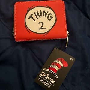 Dr. Suess’s Thing 1 and Thing 2 zip up wallet